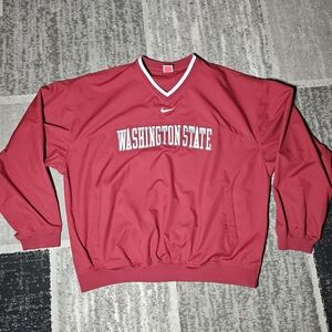 VTG Y2K Washington State Cougars Windbreaker XL Nike Pullover Center Swoosh